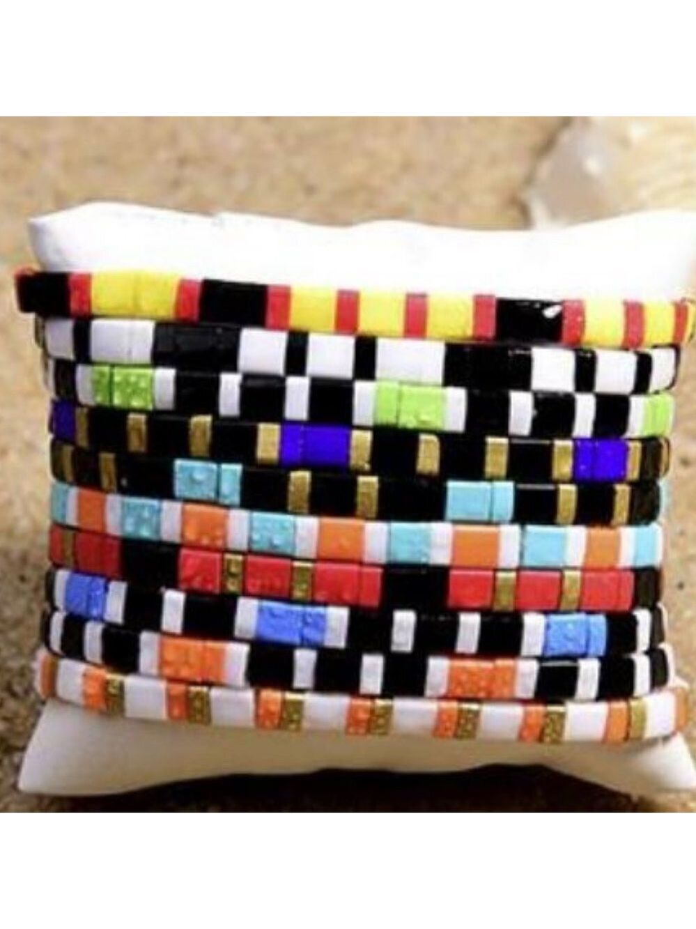 Miyuki Tila Beads Set of 5 - Picture 2 of 5